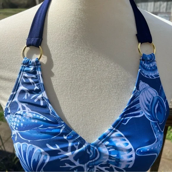 2 piece  tankini ocean print - Picture 6 of 13